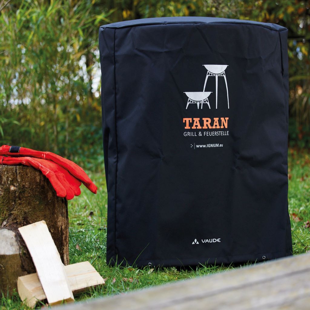 TARAN Starter-Paket | Design Feuerschale mit Grill und Abdeckhaube